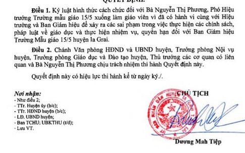 Giáng chức hiệu trưởng, hiệu phó vì nâng khống số lượng học sinh