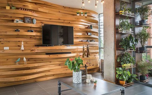 10 phòng khách lạ mắt với thiết kế bức tường gỗ này sẽ chinh phục bạn từ cái nhìn đầu tiên