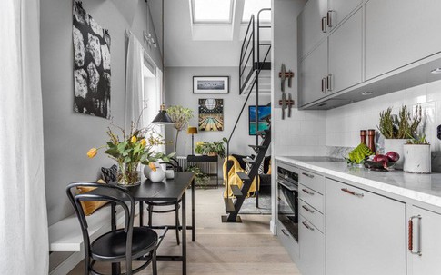 Vẻ đẹp lôi cuốn từ sự nhẹ nhàng, thanh thoát trong căn hộ 34m2