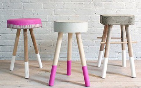 Làm ghế đẹp như ngoài hàng từ khúc gỗ thừa và xi măng