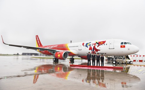 Vietjet nhận bàn giao tàu bay mang biểu tượng 45 năm quan hệ Việt – Pháp