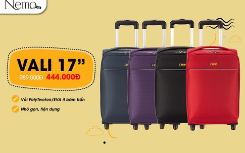Sắm vali đi du lịch, giá cực sốc chỉ từ 444.000 đồng
