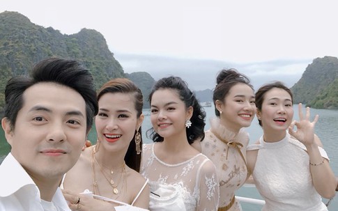 Nhã Phương rạng rỡ bên đồng nghiệp sau chia sẻ của Trường Giang