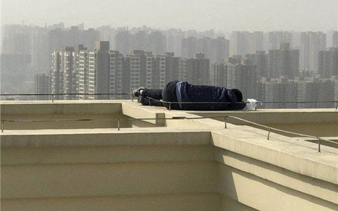 Leo lên nóc nhà để tự tử nhưng lại ngủ quên