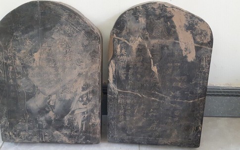 Hải Phòng: Phát hiện 2 tấm bia cổ nghi thuộc mộ chí Trạng Trình Nguyễn Bỉnh Khiêm