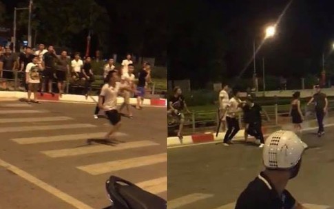 Hà Nội: Xác minh hai nhóm thanh niên đuổi chém nhau trên phố