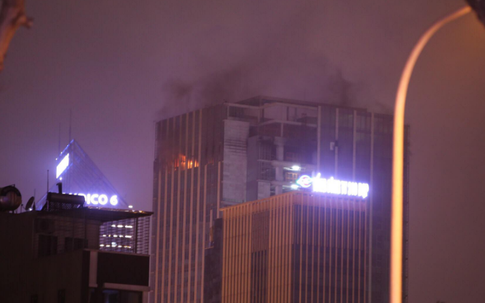 Hà Nội: Cháy ở tòa nhà MB Grand Tower trên đường Lê Văn Lương