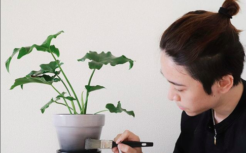 Căn hộ đẹp cuốn hút với màu trung tính cùng sắc xanh cây cỏ của chàng trai Việt ở Nhật