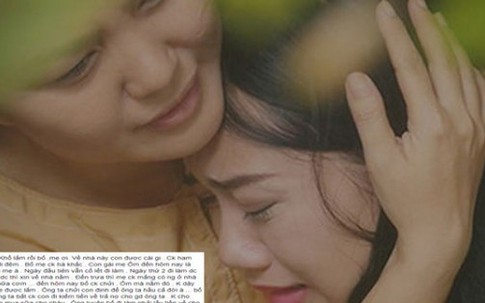 Con gái lấy chồng viết tâm thư “con khổ lắm rồi, con về nhà mình có được không” khiến ai cũng rơi nước mắt