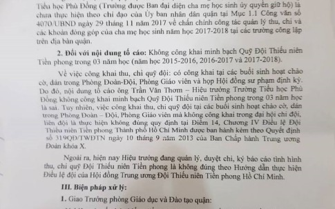 Cho chi sai gần 400 triệu đồng, hiệu trưởng chỉ bị rút kinh nghiệm
