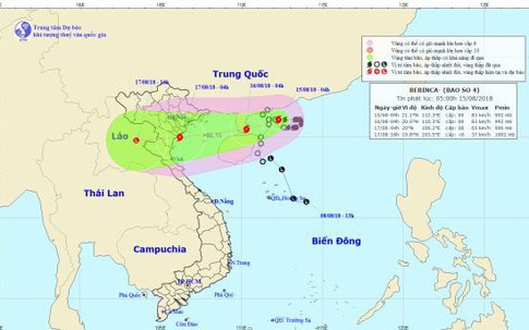 Bão tiến gần bờ Hải Phòng - Thanh Hóa, miền Bắc mưa rất to