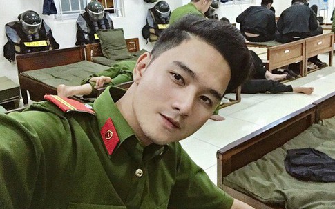 Chàng cảnh sát cơ động đẹp trai, cao 1m80 được dân mạng quan tâm