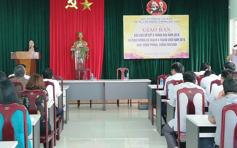 Năm 2018 Trung tâm phòng, chống HIV/AIDS tỉnh Quảng Nam quyết tâm đạt mục tiêu 90-90-90