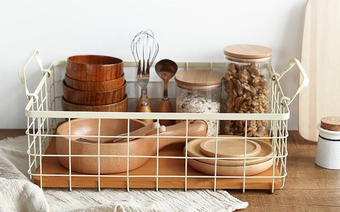 Những đồ dùng bằng gỗ nhỏ xinh mang sức sống cho căn bếp