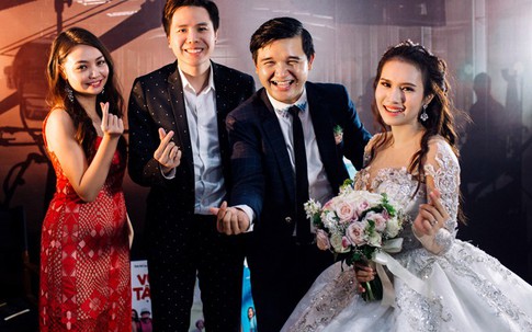 Lan Ngọc cùng dàn nghệ sĩ dự tiệc cưới đạo diễn Võ Thanh Hòa