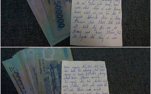 Tên trộm 'có tâm' nhất năm: Lấy trộm tiền 3 năm quay lại trả đầy đủ, còn kèm theo tâm thư hối hận và chúc hạnh phúc
