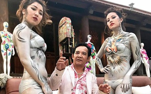 Quang Tèo và mẫu nude body painting gây phản cảm trong hài Tết: Sự thật ngã ngửa