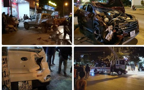Video: Cảnh sát giao thông gây tai nạn liên hoàn ở Sơn La