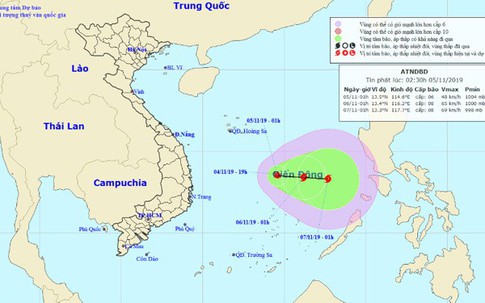 Áp thấp nhiệt đới đang mạnh lên, Biển Đông sắp hứng bão to