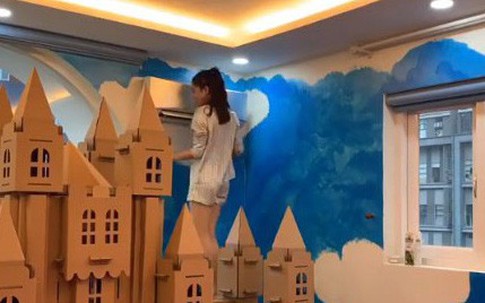 Diễn viên Vân Trang tự tay biến phòng con gái thành một căn phòng như bước ra từ truyện cổ tích mà bất cứ bố mẹ nào cũng phải ngưỡng mộ