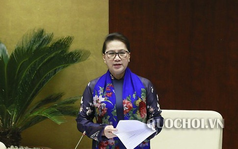 Chủ tịch Quốc hội Nguyễn Thị Kim Ngân đánh giá Bộ trưởng Nguyễn Mạnh Hùng trả lời thẳng thắn, cầu thị