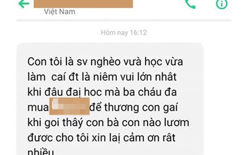 Cay mắt dòng tin nhắn người mẹ gửi kẻ trộm điện thoại