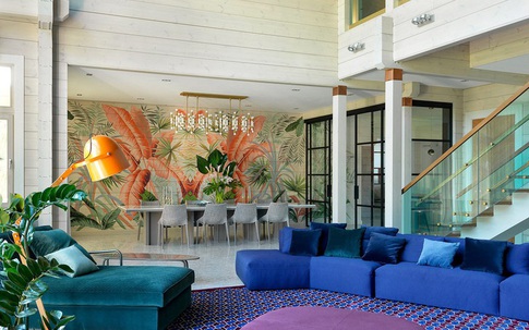 Ngôi nhà sở hữu nhiều màu sắc như một bức tranh