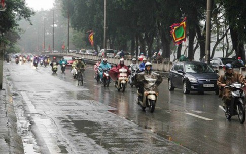 Cảnh báo mưa dông, lốc, sét, mưa đá ở miền Bắc