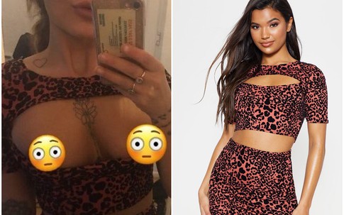 Mua set váy áo crop top sành điệu trên mạng, cô gái lộ hết vòng 1 khi mặc vào