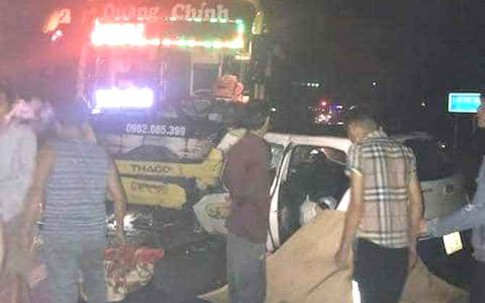 Tai nạn nghiêm trọng: Xe taxi va chạm với ô tô khách, 3 người tử vong