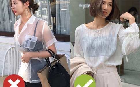 Biết là áo voan mỏng rất mát nhưng chị em đừng mặc kiểu phô phang, gây nhức mắt người đối diện thế này!