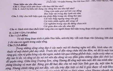 Phát lộ “con đường” thí sinh làm lọt đề thi Ngữ văn lên mạng xã hội ở Phú Thọ