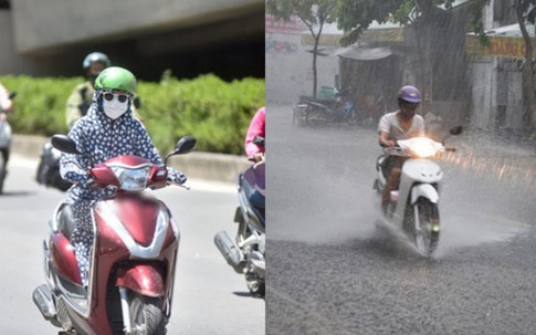 Hà Nội nắng nóng đổ lửa, Sài Gòn mưa lớn, nhiệt độ giảm bất ngờ