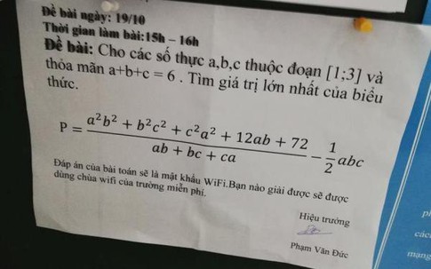 Mật khẩu wifi "hack não" của chủ quán yêu Hóa học