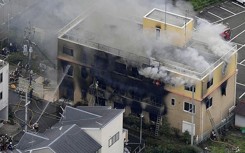 Kinh hoàng: Xưởng hoạt hình Nhật bị phóng hỏa, ít nhất 10 người chết