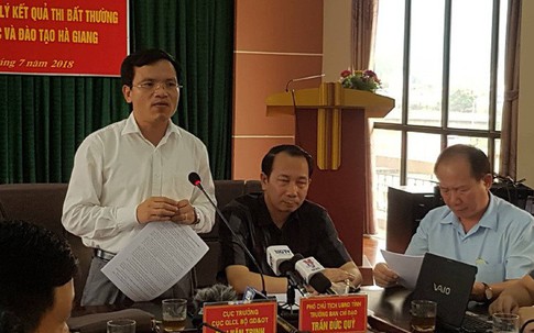 Gian lận thi cử ở Hà Giang: Không chứng minh được “nâng điểm vì tiền”