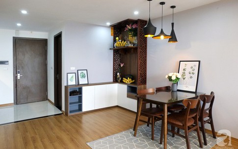 Căn hộ 80m² sở hữu cách phối màu hiện đại có chi phí hoàn thiện 295 triệu đồng ở Long Biên, Hà Nội
