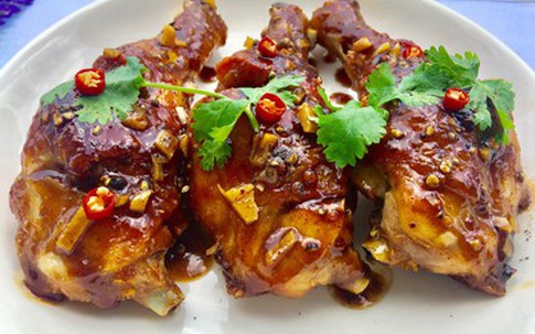 Đùi gà rim ngũ vị