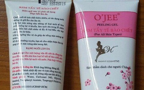 Thu hồi kem tẩy tế bào chết O’Jee của công ty Hân Vy