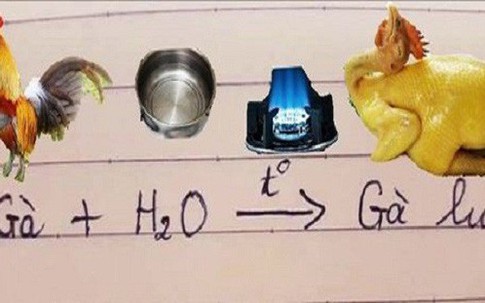 Cười ra nước mắt với phương trình Hoá học có một không hai của học sinh