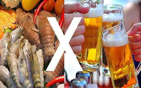 Không ăn hải sản khi uống bia và những thực phẩm vô cùng hại thận, cần hạn chế trong thực đơn