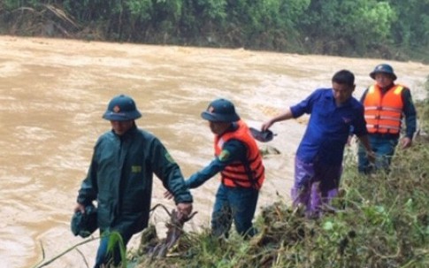 Lực lượng chức năng đã tiếp cận đươc bản Sa Ná nơi có 10 người đang mất tích