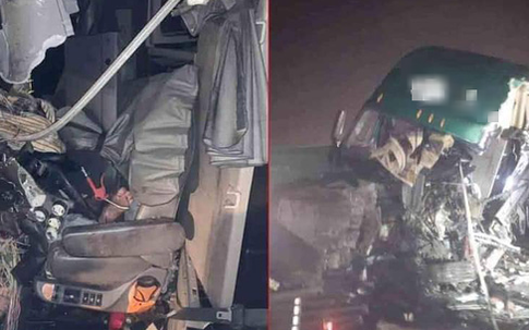 Hải Phòng: Mất lái, tài xế xe container gây tai nạn và mắc kẹt trong cabin