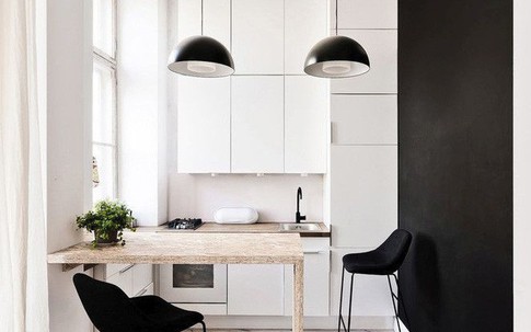 Nhà bếp nhỏ ở chung cư sẽ "lột xác" thoáng rộng trông thấy nhờ những ý tưởng siêu hay này