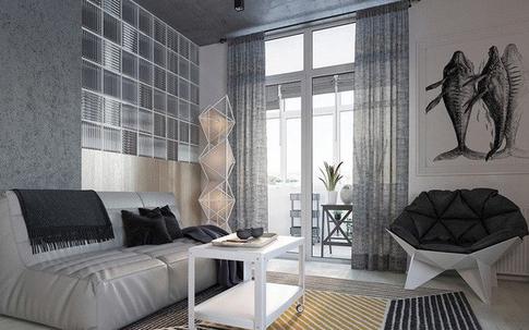 Căn hộ 49m² nhìn đâu cũng thấy ấn tượng nhờ thiết kế hình học