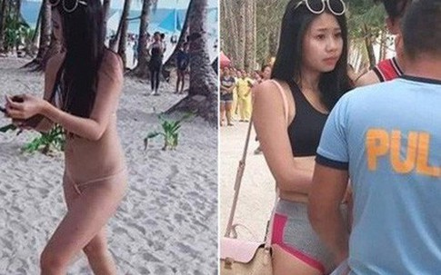 Du khách Đài Loan bị bắt và phạt tiền vì mặc bikini nhỏ như sợi chỉ