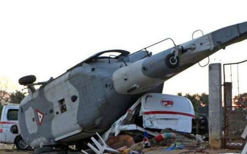 Rơi trực thăng ở Hàn Quốc, 7 người mất tích