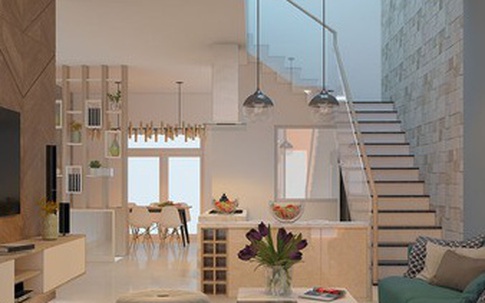 Căn biệt thự mini 3 tầng quá đỗi đáng yêu nhờ cách sắp xếp nội thất