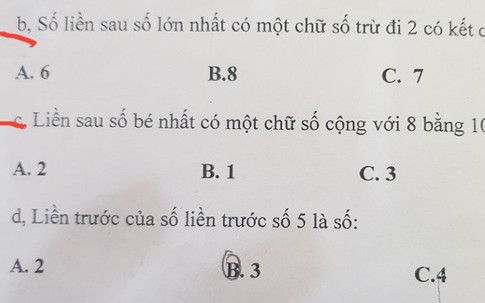 Đề kiểm tra Toán lớp 1 với nhiều câu hỏi "hại não", phụ huynh người đồng tình người phản đối gay gắt