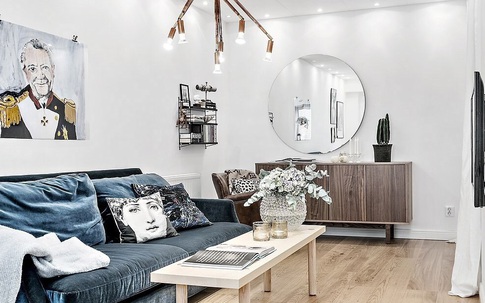 Căn hộ 39m² sang chảnh ngút ngàn nhờ sử dụng chất liệu nhung cho đồ nội thất